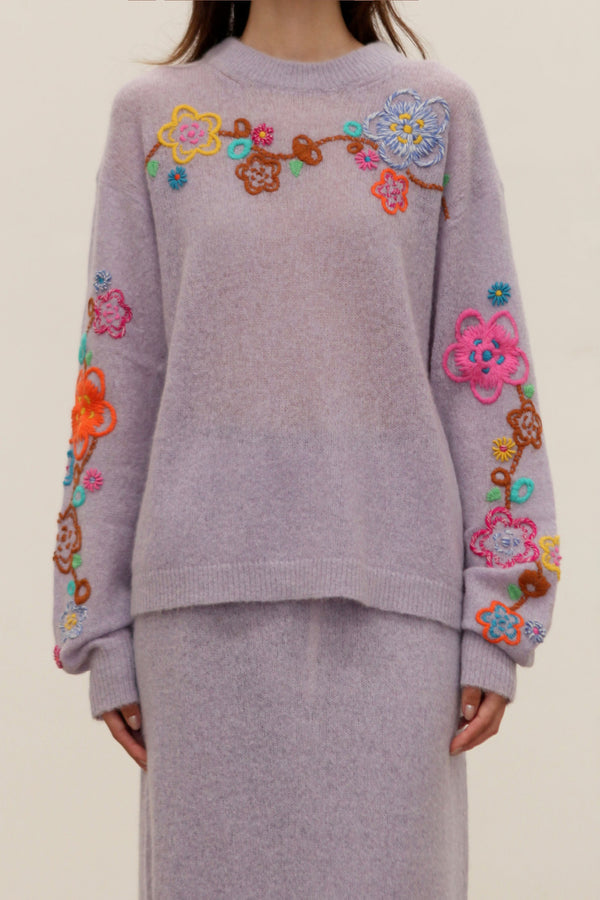 YANYAN KNITS Fall/Winter 2025 Collection: FAFA Alpaca Wool Knit Sweater/Top/Pencil Skirt YYK-YYW24-1952-ZI (Top: YYW24-1942)